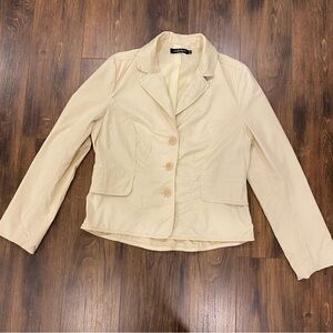 Cream colour blazer style light jacket size EU 44/12 button up Eric Alexandre